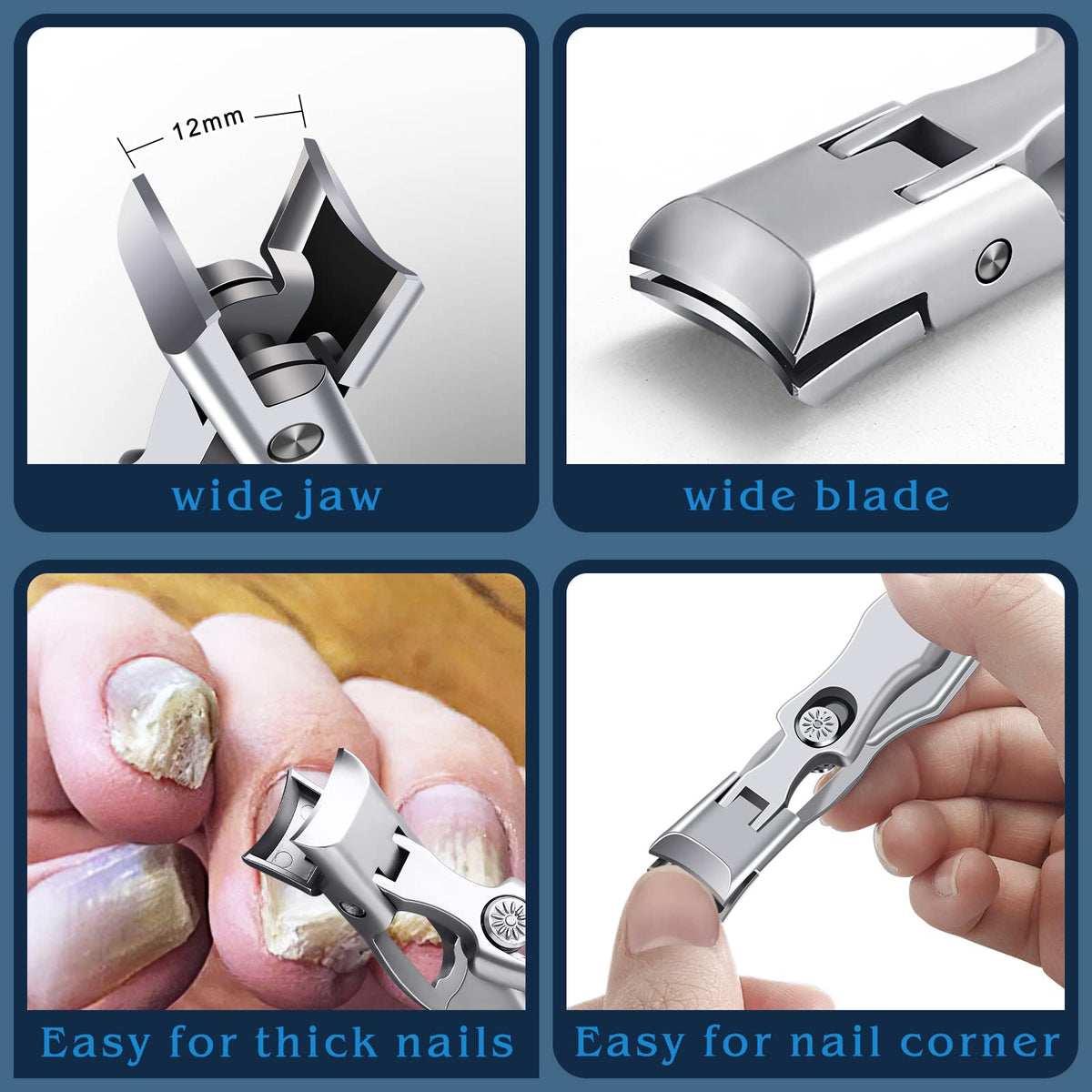 🔥HOT SALE 49% OFF-Ultra Sharp  Stainless Steel Splash-proof Nail Clipper