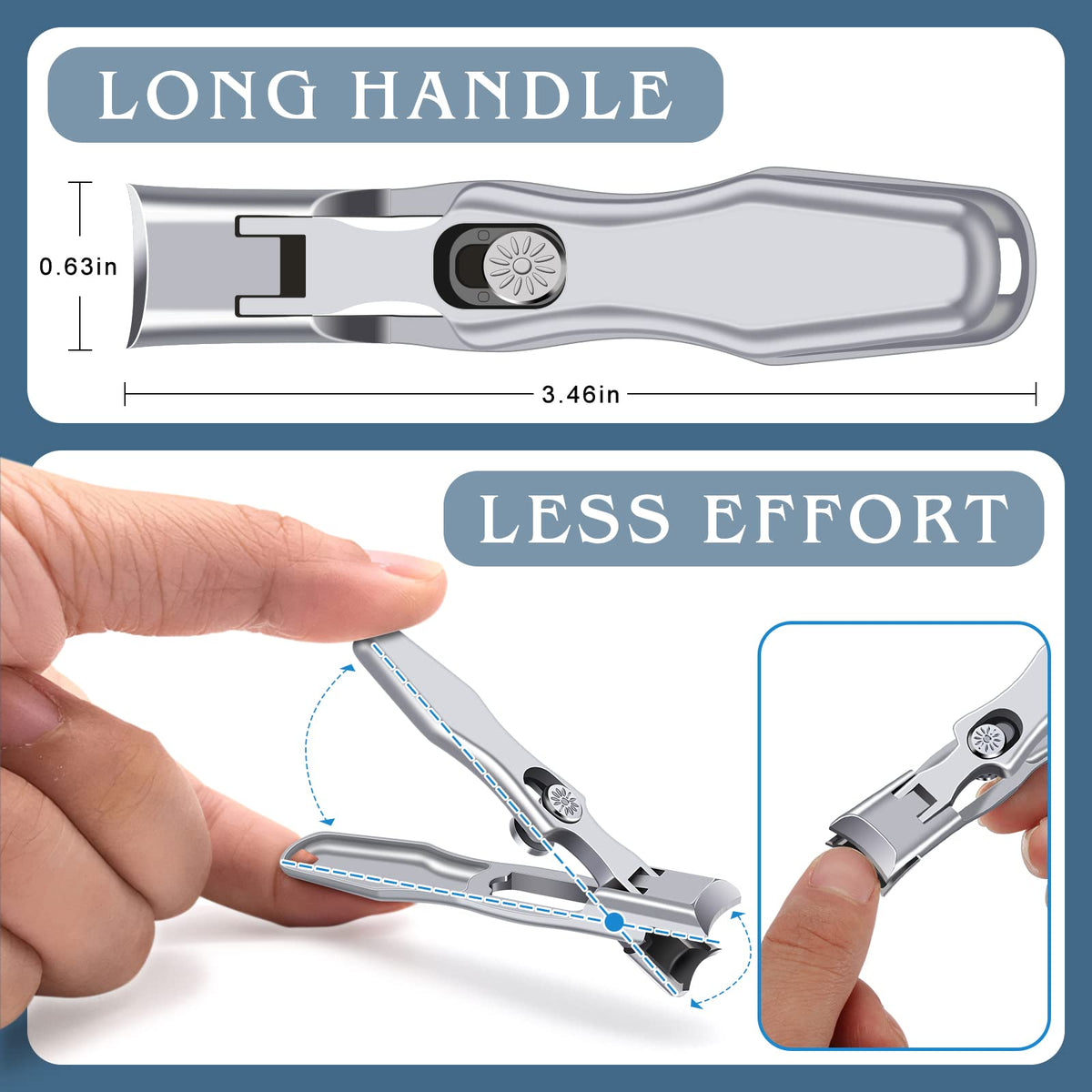 🔥HOT SALE 49% OFF-Ultra Sharp  Stainless Steel Splash-proof Nail Clipper