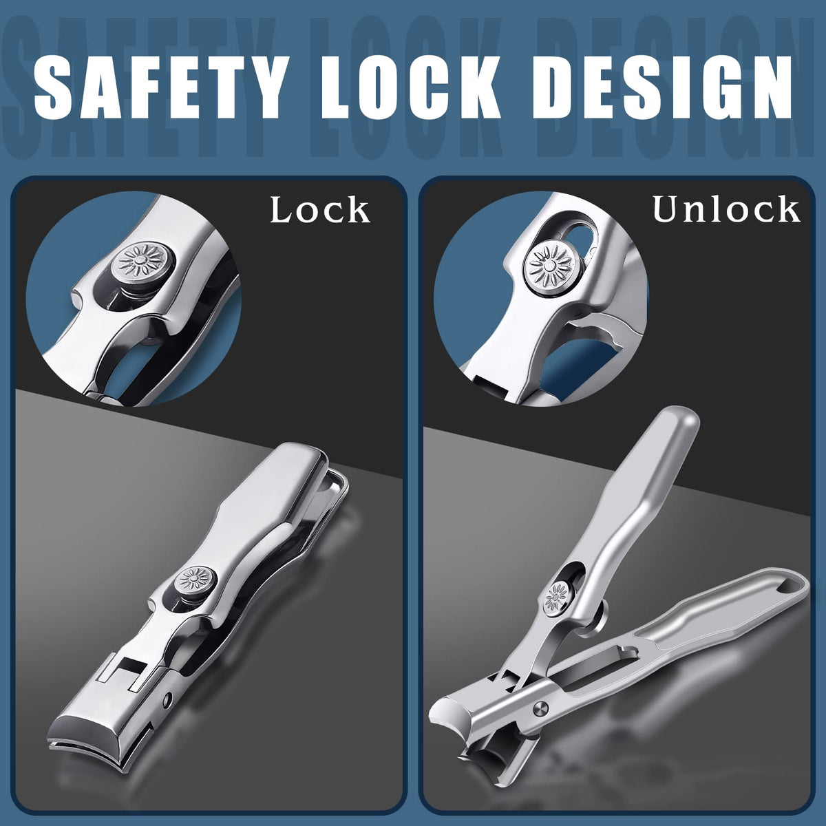 🔥HOT SALE 49% OFF-Ultra Sharp  Stainless Steel Splash-proof Nail Clipper