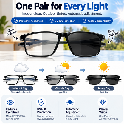 Almost Gone-🔥VisionSync AutoFocus+ Multifocal Glasses