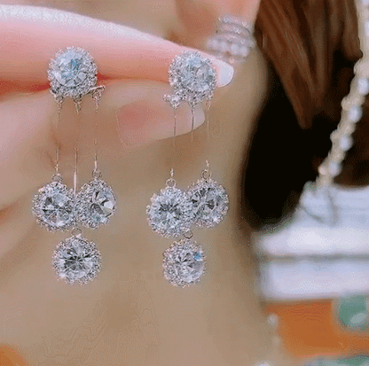 ✨LAST DAY 48% OFF--Flower Earrings with Diamonds