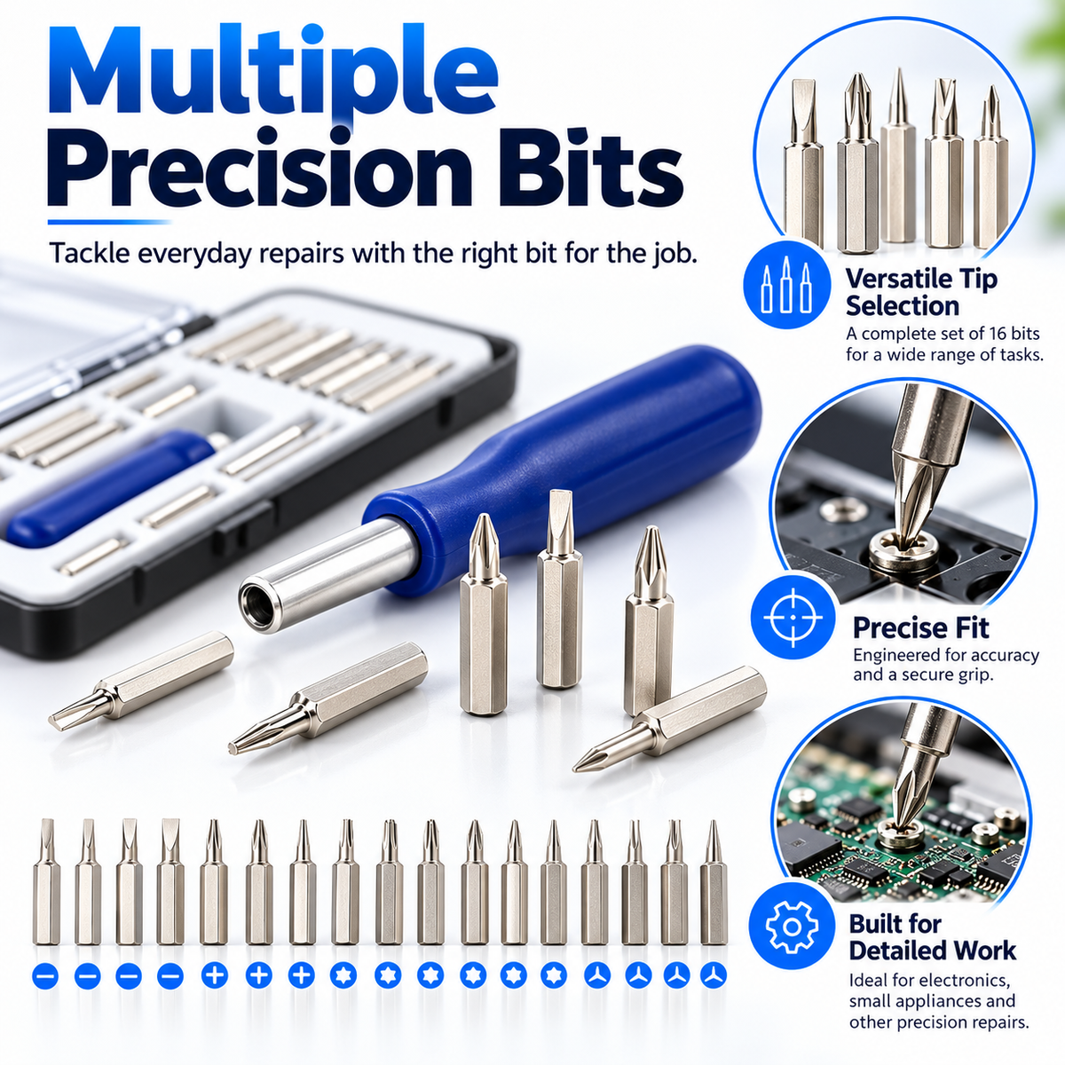 16-in-1 Electric Precision Screwdriver Set