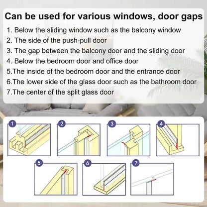 🚪 Whole-Home Draft Defense Seal – Blocks Cold Air, Bugs & Gaps