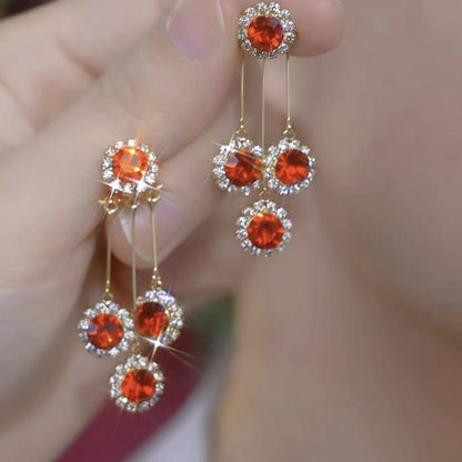 ✨LAST DAY 48% OFF--Flower Earrings with Diamonds