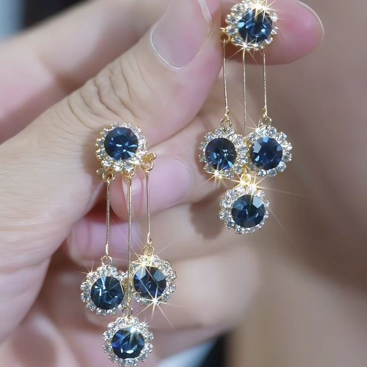✨LAST DAY 48% OFF--Flower Earrings with Diamonds