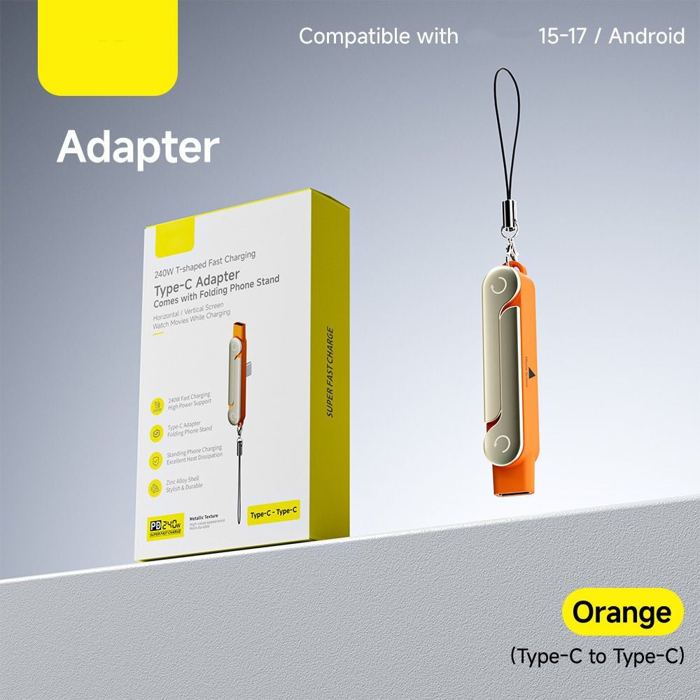 Charge Faster, Hold Smarter — 240W USB-C Cable + Built-In Phone Stand⚡