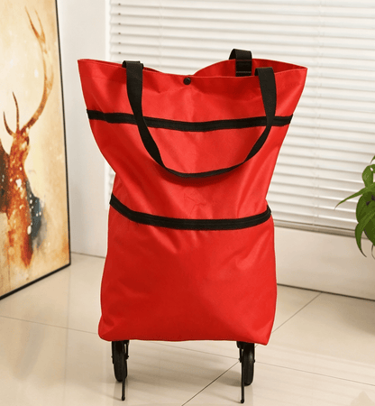 🌱✨ Limited Time 46% OFF | 🛒 2-in-1 Collapsible Rolling Shopping Bag